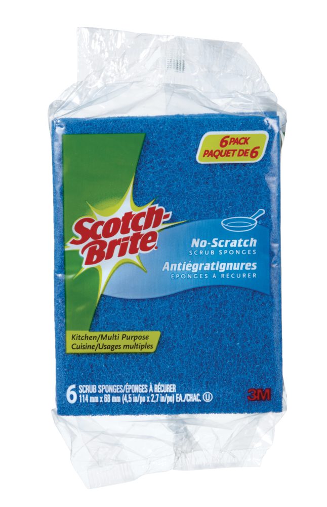 3M Scotch-Brite Non-Scratch All-Purpose Scrub Sponge, 6-pk K8Y0 - product image 1