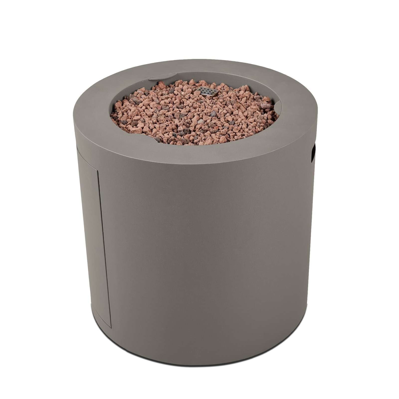 Steel Propane Fire Pit Hidden Tank in Mist Gray, 24-in P6Y8 - product image 1