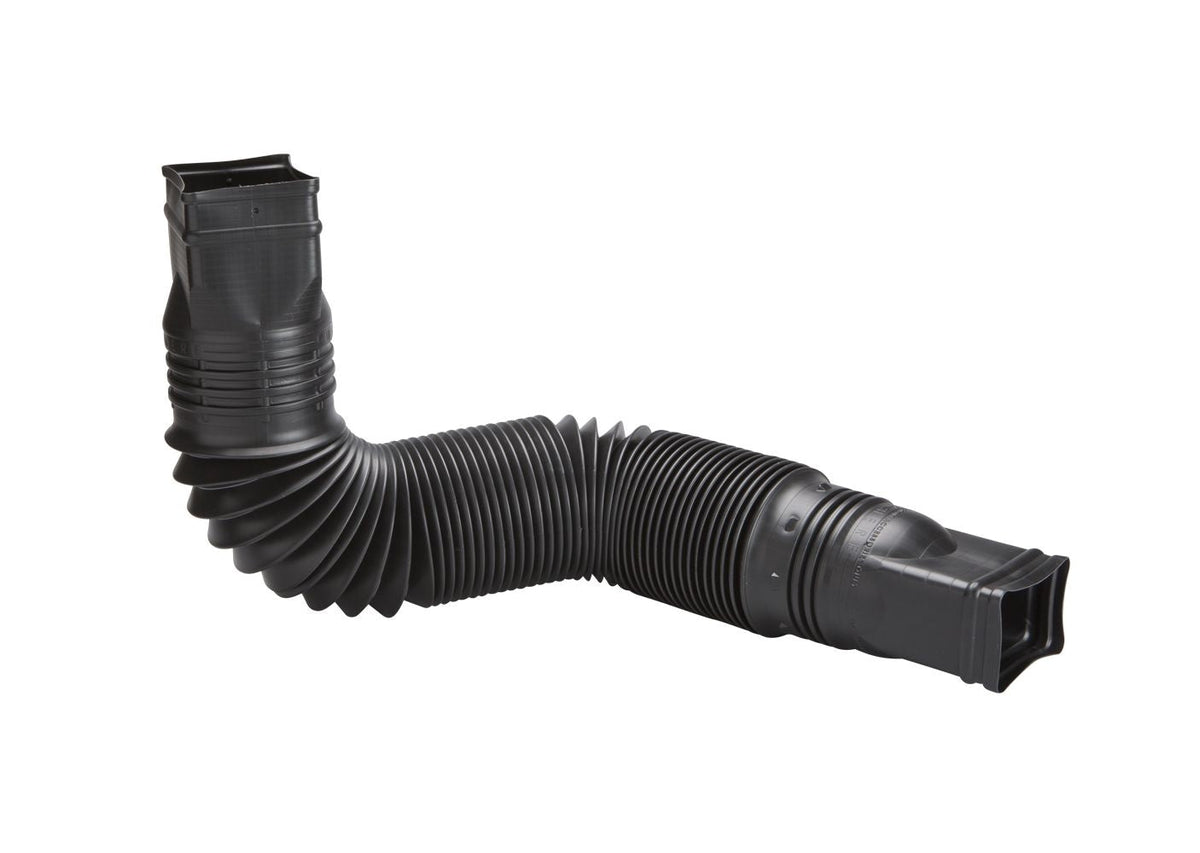 Canada Flex-a-Spout Vinyl Downspout Extension, Rust-proof, Black P6X3 - product image 1