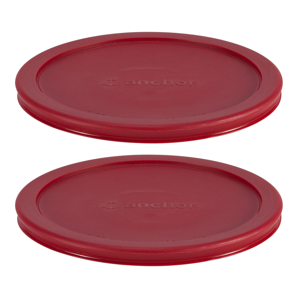 Plastic Lid Set, Red, 2-pc x 7-Cup I6L2 - product image 1