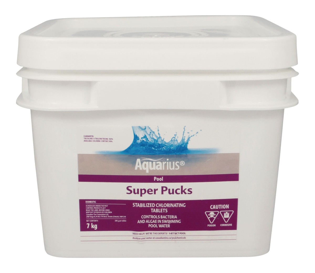 Super Pucks - Stabilized Pool Chlorine Pucks, 7-kg D4T9 - product image 1