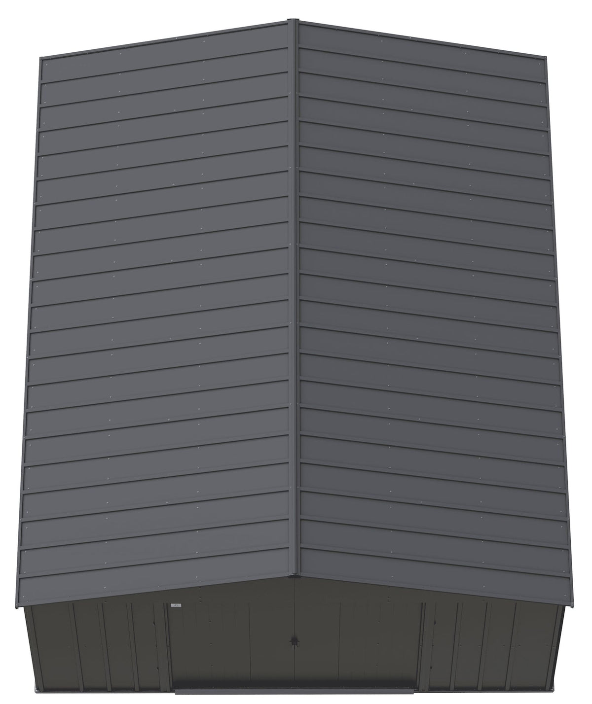 Classic 14x17-ft Charcoal Corrosion-Resistant Steel Shed Q1G6 - product image 4