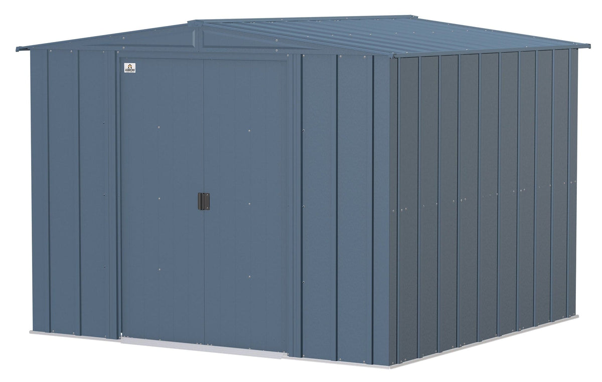 Classic Galvanized Steel Storage Shed, Blue Grey, 8-ft x 8-ft V1A5 - product image 1