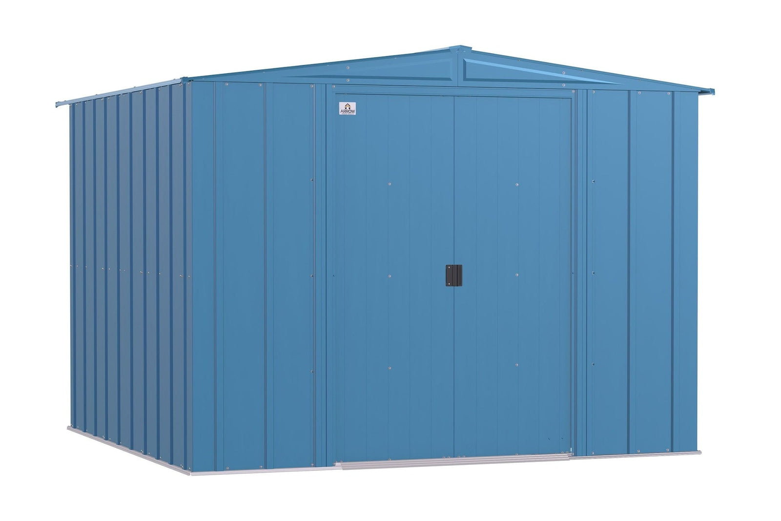 Classic Galvanized Steel Storage Shed, Blue Grey, 8-ft x 8-ft V1A5 - product image 2