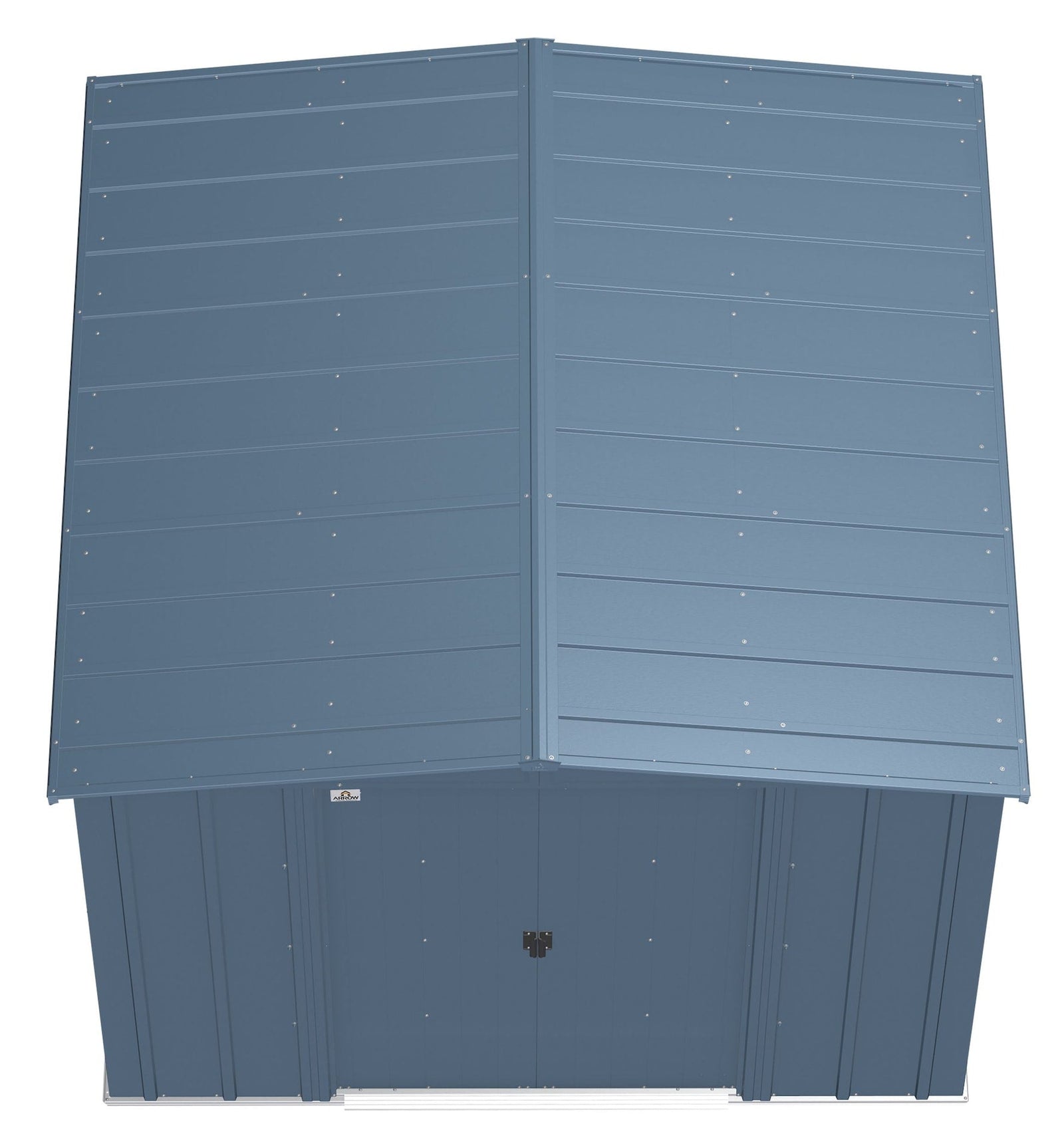 Classic Galvanized Steel Storage Shed, Blue Grey, 8-ft x 8-ft V1A5 - product image 7