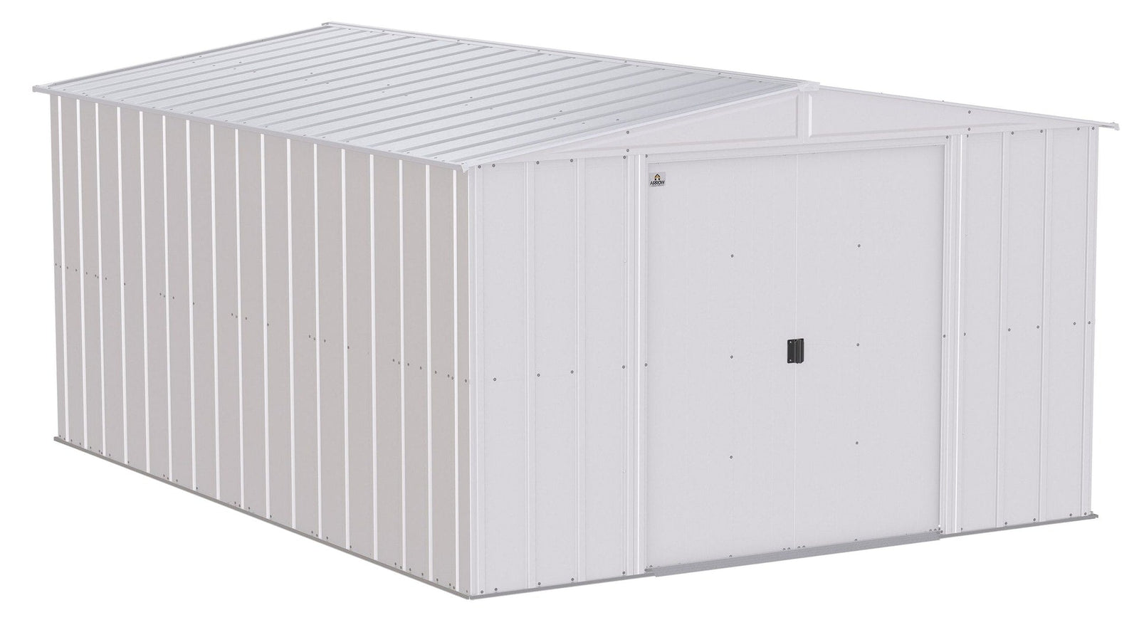 Classic Galvanized Steel Storage Shed, Flute Grey, 10-ft x 14-ft K6N0 - product image 2