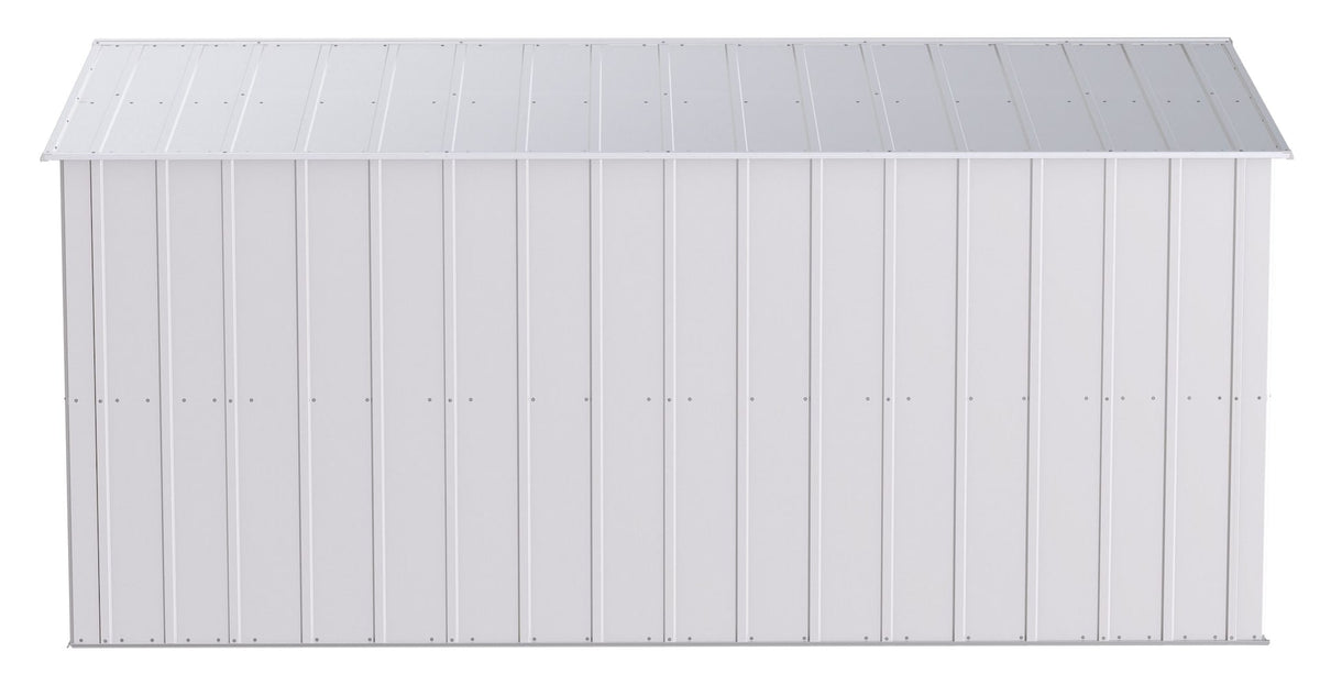 Classic Galvanized Steel Storage Shed, Flute Grey, 10-ft x 14-ft A4A7 - product image 7