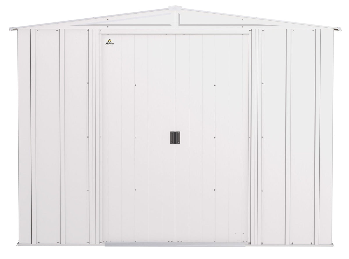 Classic Galvanized Steel Storage Shed, Flute Grey, 8-ft x 8-ft O9E8 - product image 3