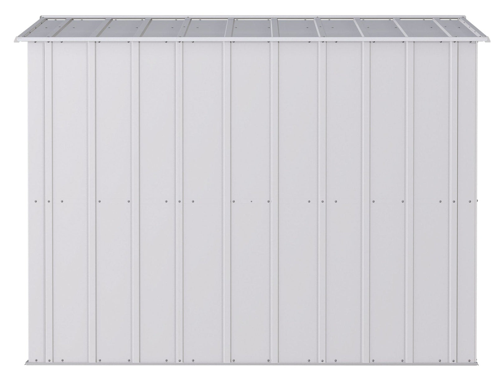 Classic Galvanized Steel Storage Shed, Flute Grey, 8-ft x 8-ft O9E8 - product image 6