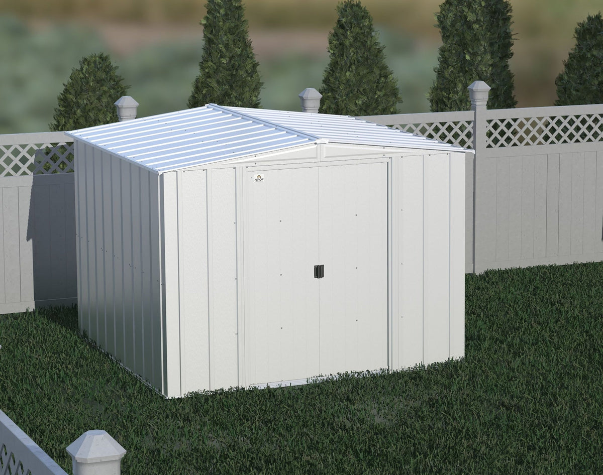 Classic Galvanized Steel Storage Shed, Flute Grey, 8-ft x 8-ft O9E8 - product image 8
