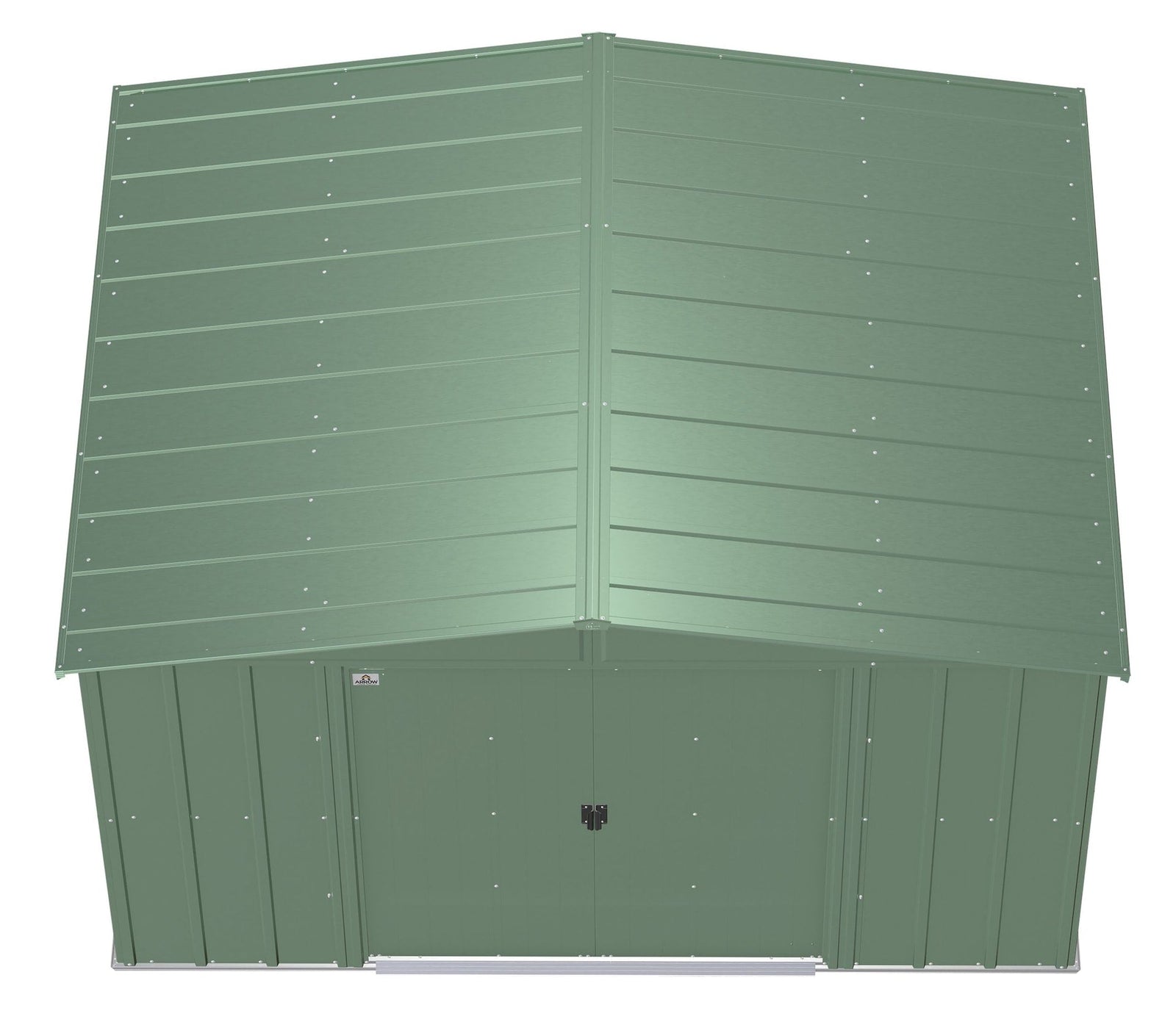 Classic Galvanized Steel Storage Shed, Sage Green, 10-ft x 8-ft Q8L1 - product image 7