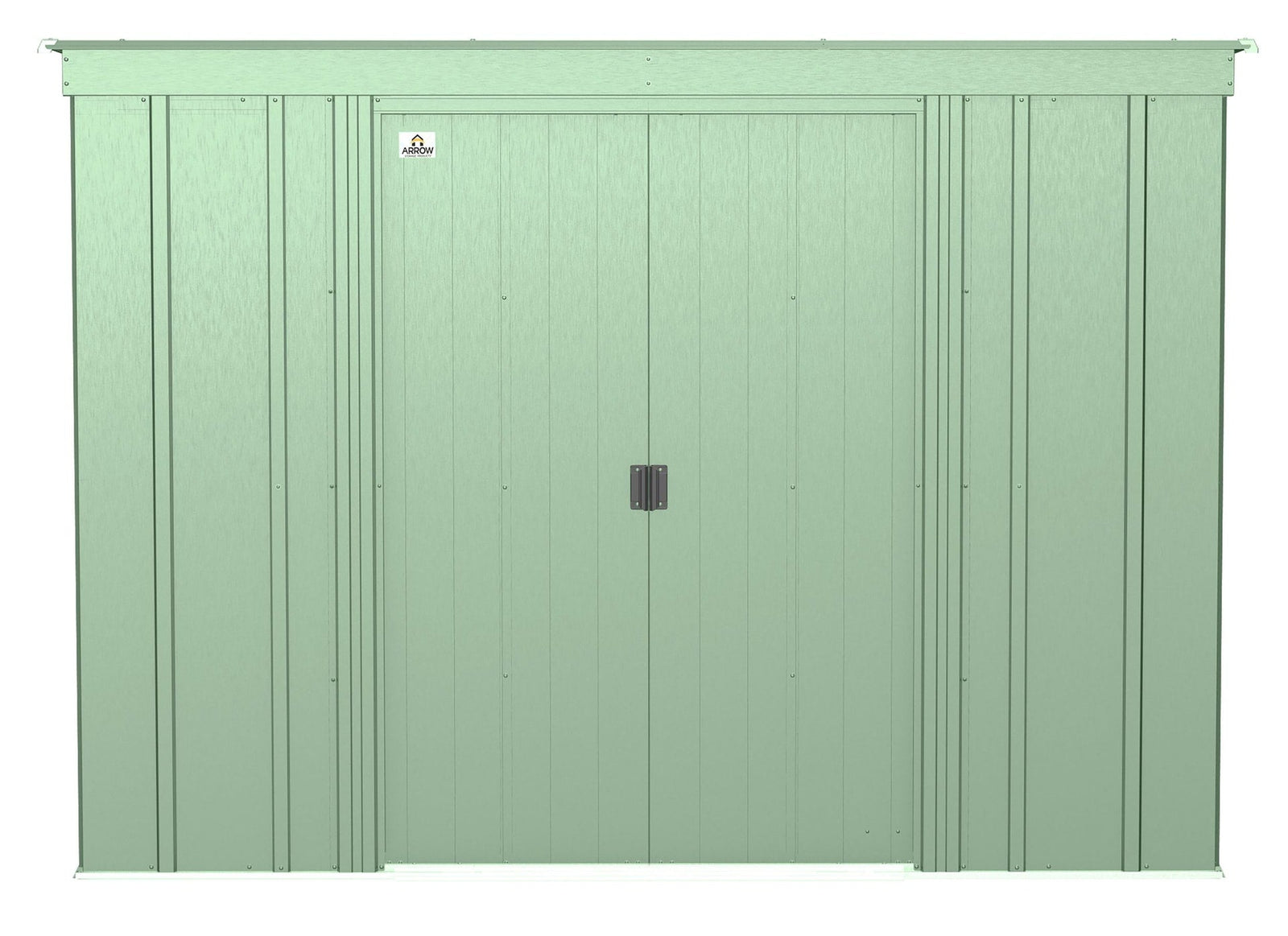 Classic Galvanized Steel Storage Shed, Sage Green, 8-ft x 4-ft L8O0 - product image 3