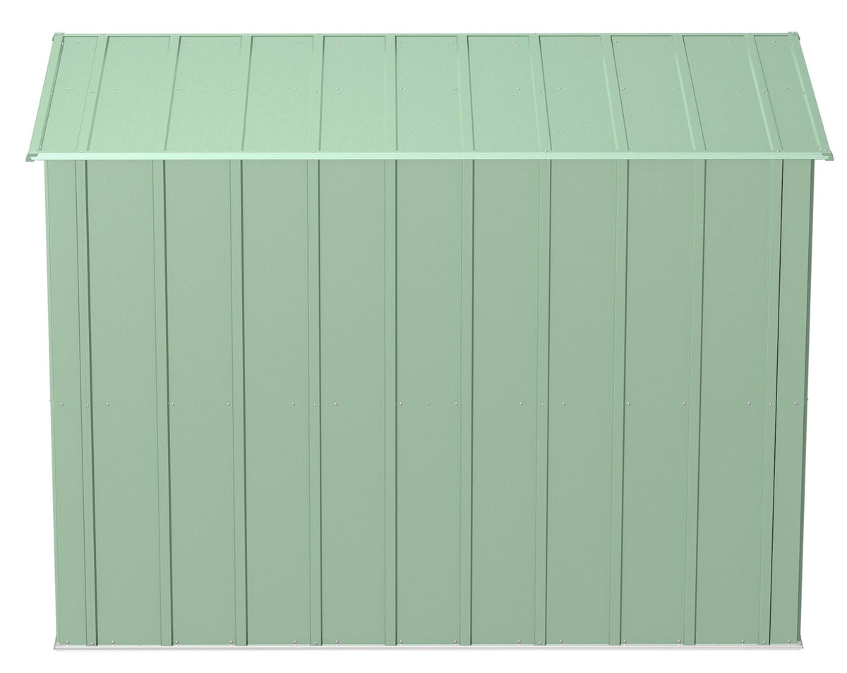 Classic Galvanized Steel Storage Shed, Sage Green, 8-ft x 4-ft L8O0 - product image 7