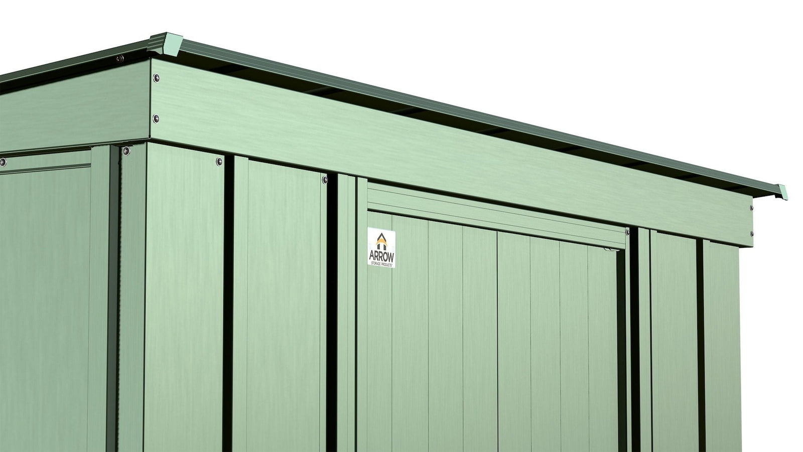 Classic Galvanized Steel Storage Shed, Sage Green, 8-ft x 4-ft L8O0 - product image 8
