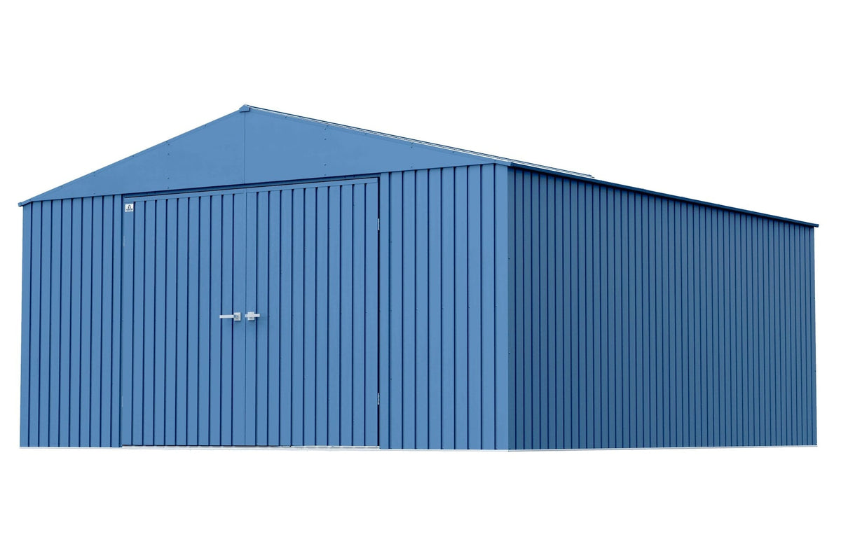 Elite 14x16-ft Blue Grey Corrosion-Resistant Steel Shed F5J1 - product image 2