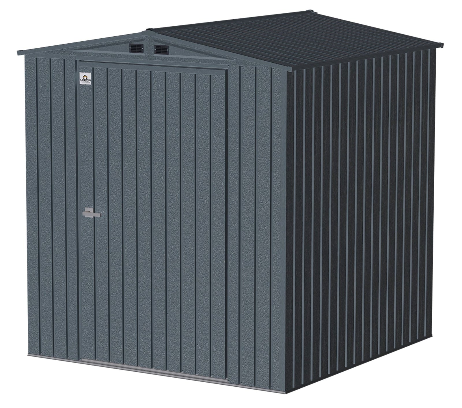 Elite Steel Storage Shed with Pent Roof, Anthracite, 6-ft x 6-ft M5O9 - product image 2