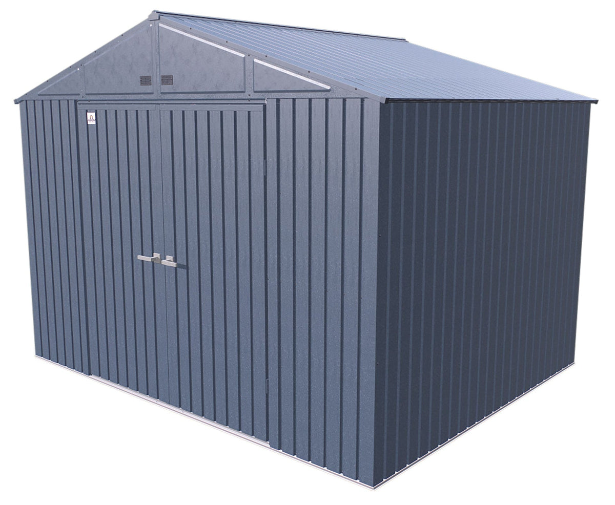 Elite Steel Storage Shed with Pent Roof, Blue Grey, 10-ft x 8-ft Z3Y3 - product image 1