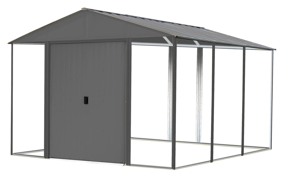 Ironwood Steel Hybrid Shed Kit, Anthracite, 10-ft x 12-ft N4O9 - product image 1