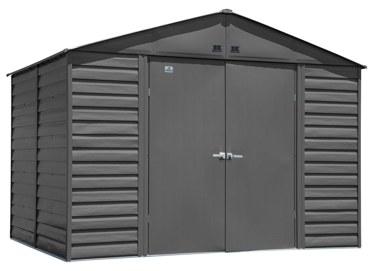Select Galvanized Steel Storage Shed, Charcoal, 10-ft x 8-ft W9J0 - product image 2