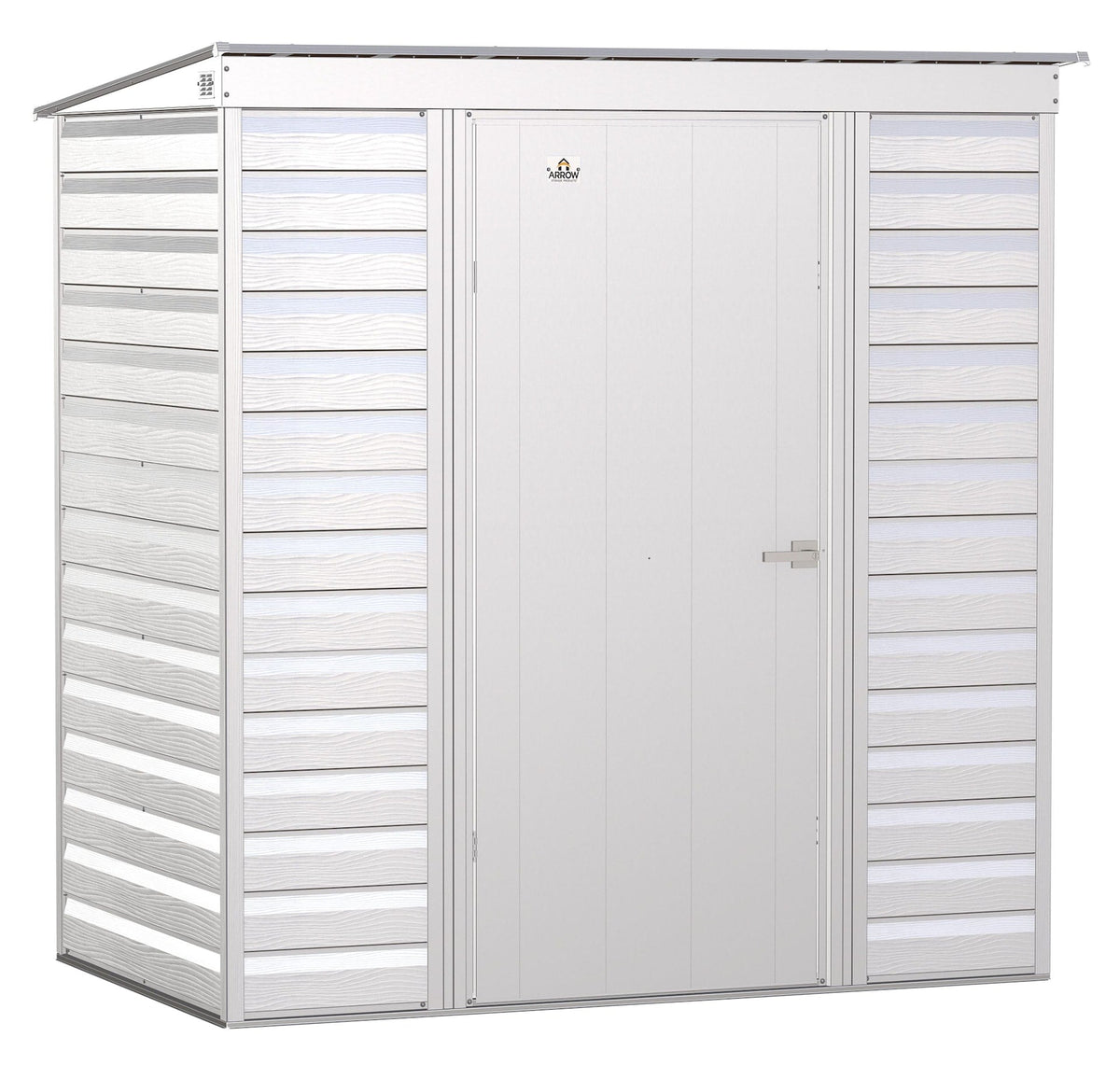 Select Galvanized Steel Storage Shed, Flute Grey, 6-ft x 4-ft E1I0 - product image 3