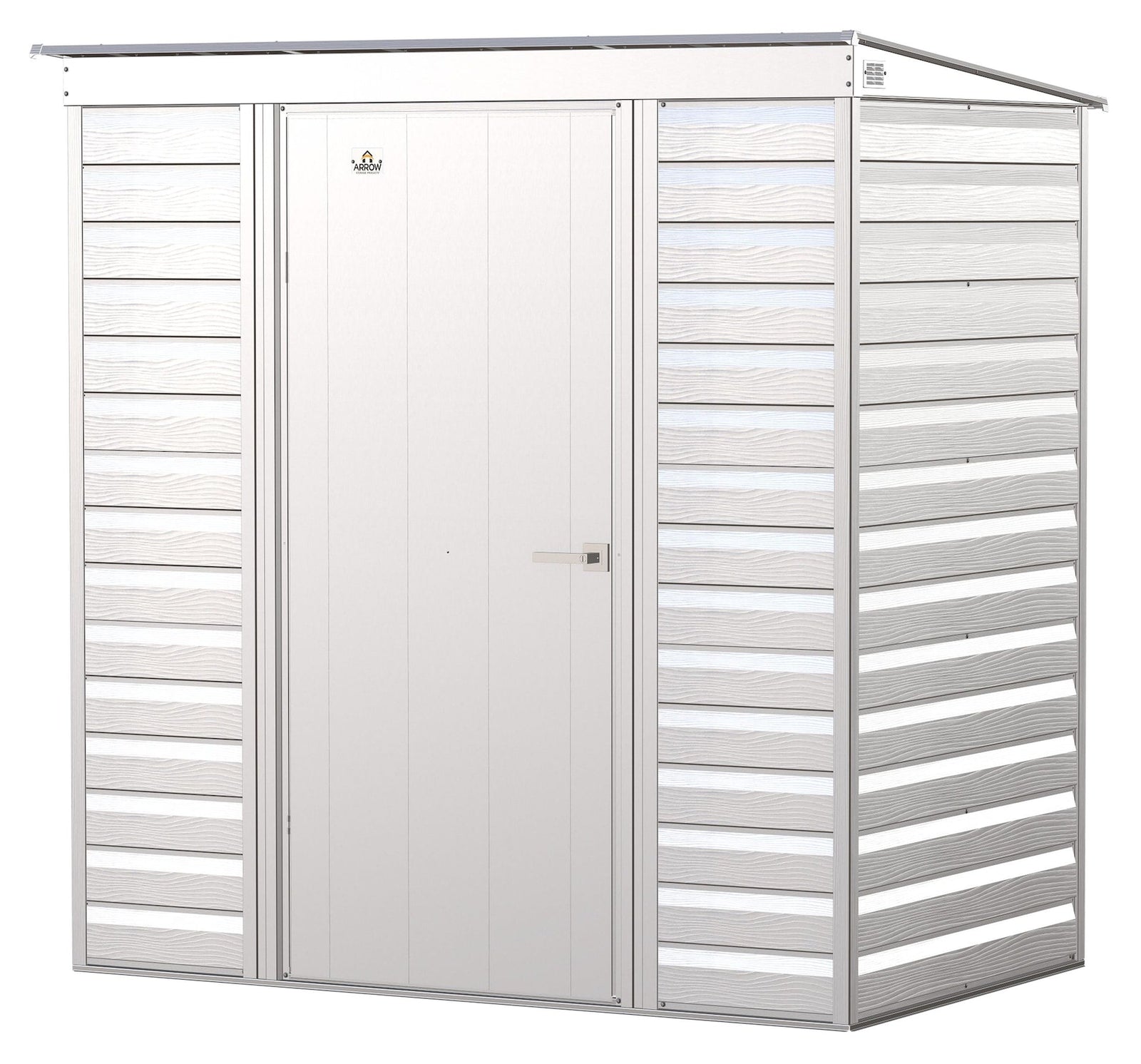 Select Galvanized Steel Storage Shed, Flute Grey, 6-ft x 4-ft E1I0 - product image 4