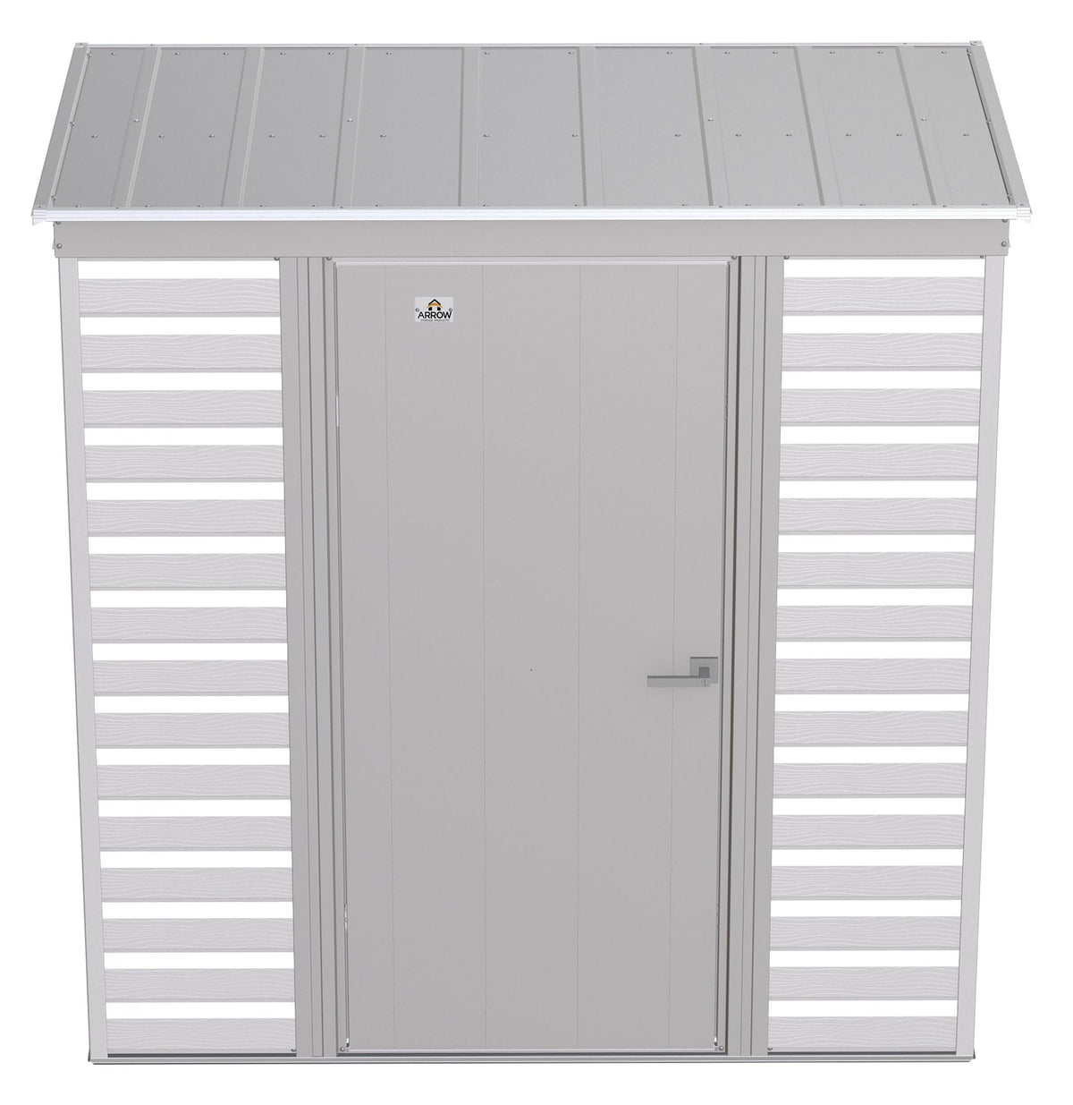 Select Galvanized Steel Storage Shed, Flute Grey, 6-ft x 4-ft E1I0 - product image 5