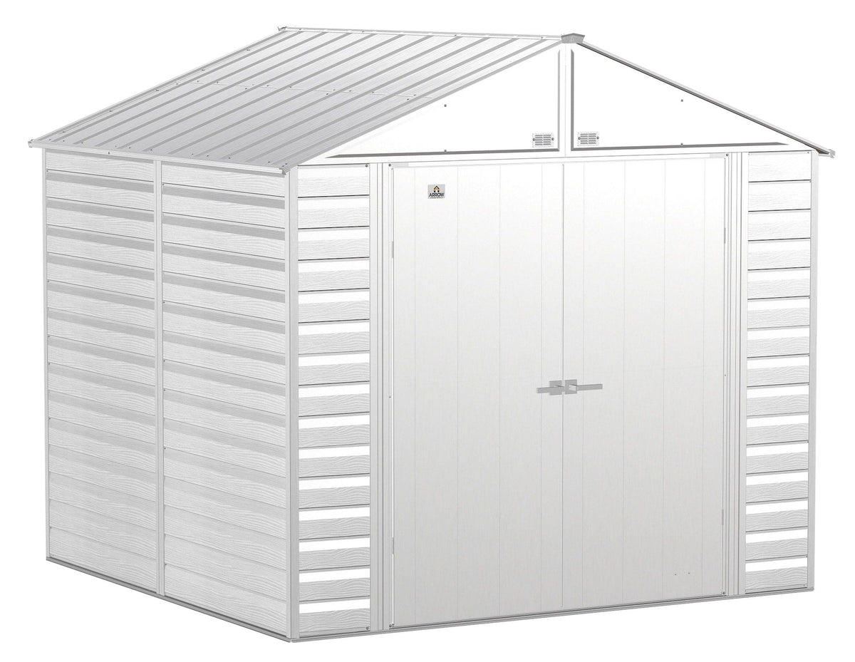 Select Galvanized Steel Storage Shed, Flute Grey, 8-ft x 8-ft J9H6 - product image 3
