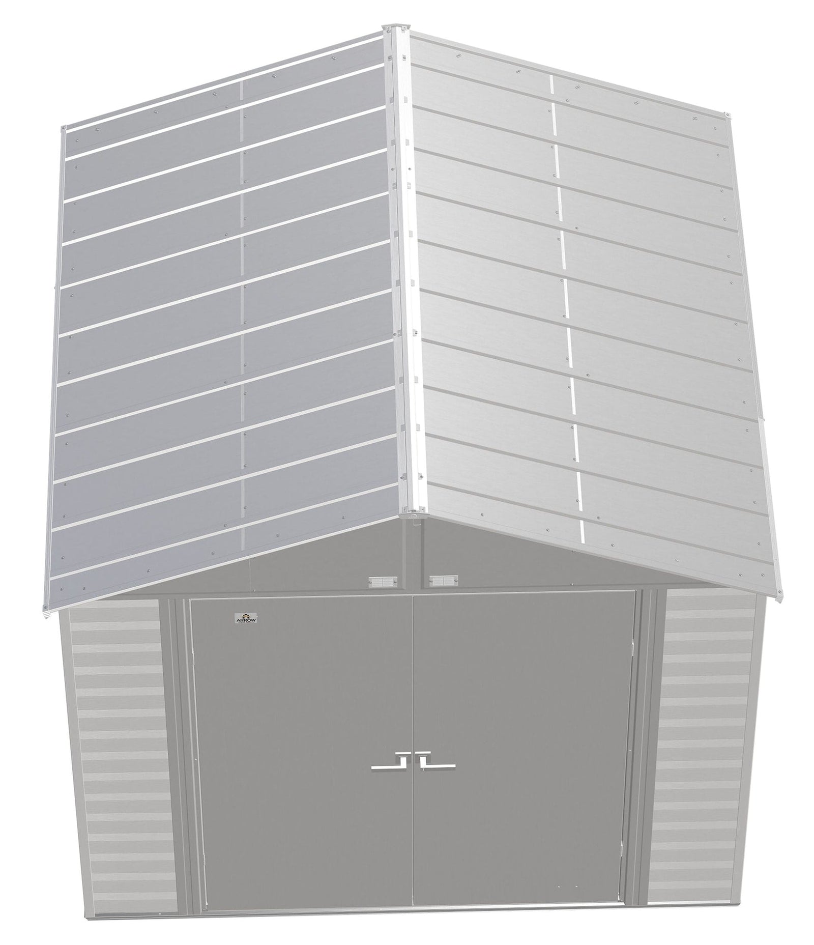 Select Galvanized Steel Storage Shed, Flute Grey, 8-ft x 8-ft J9H6 - product image 5