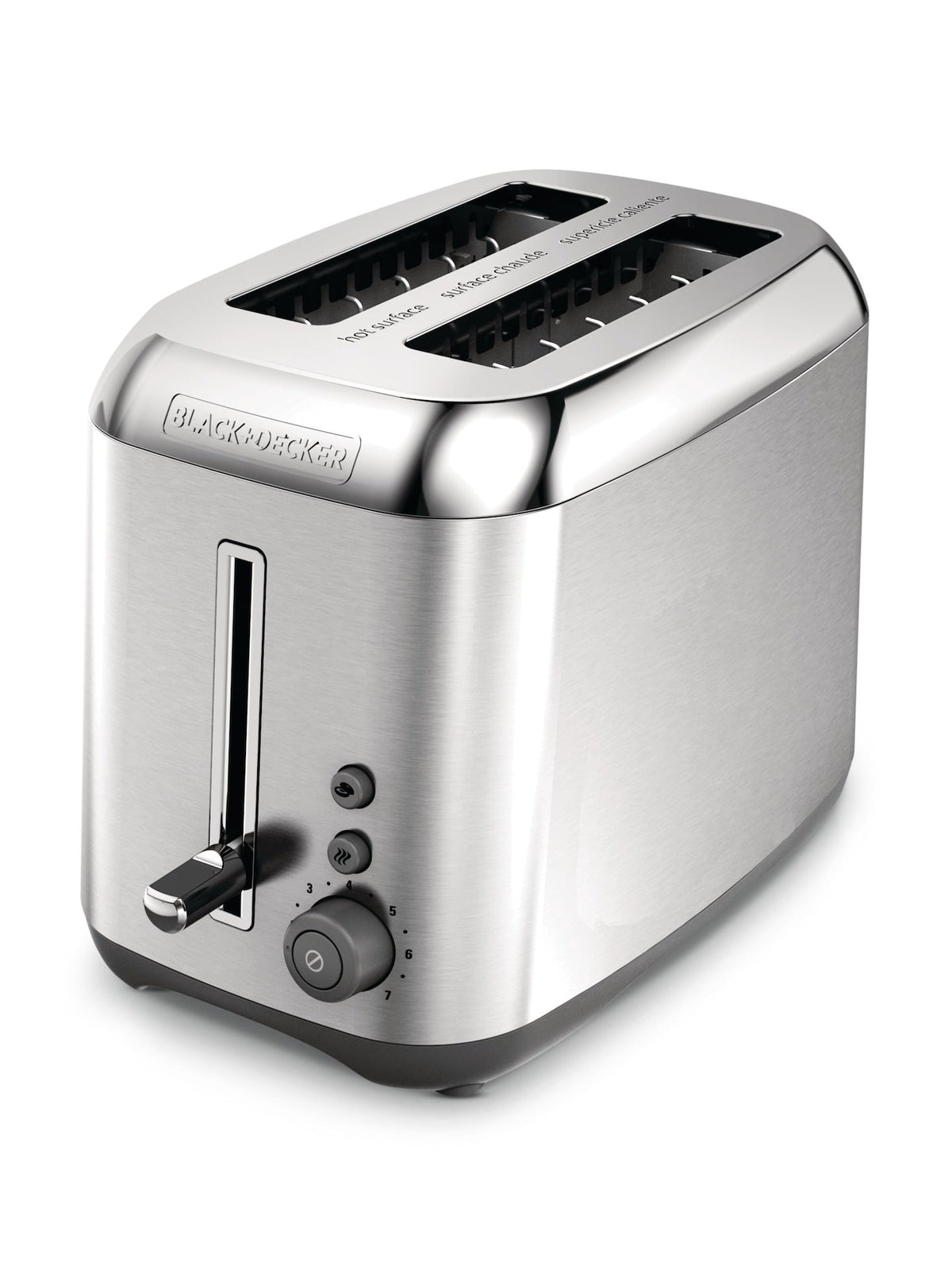 Kitchen Tools Extra Wide Slots Toaster with 7 Settings, Stainless Steel, 2-Slices Y5Z4 - product image 1