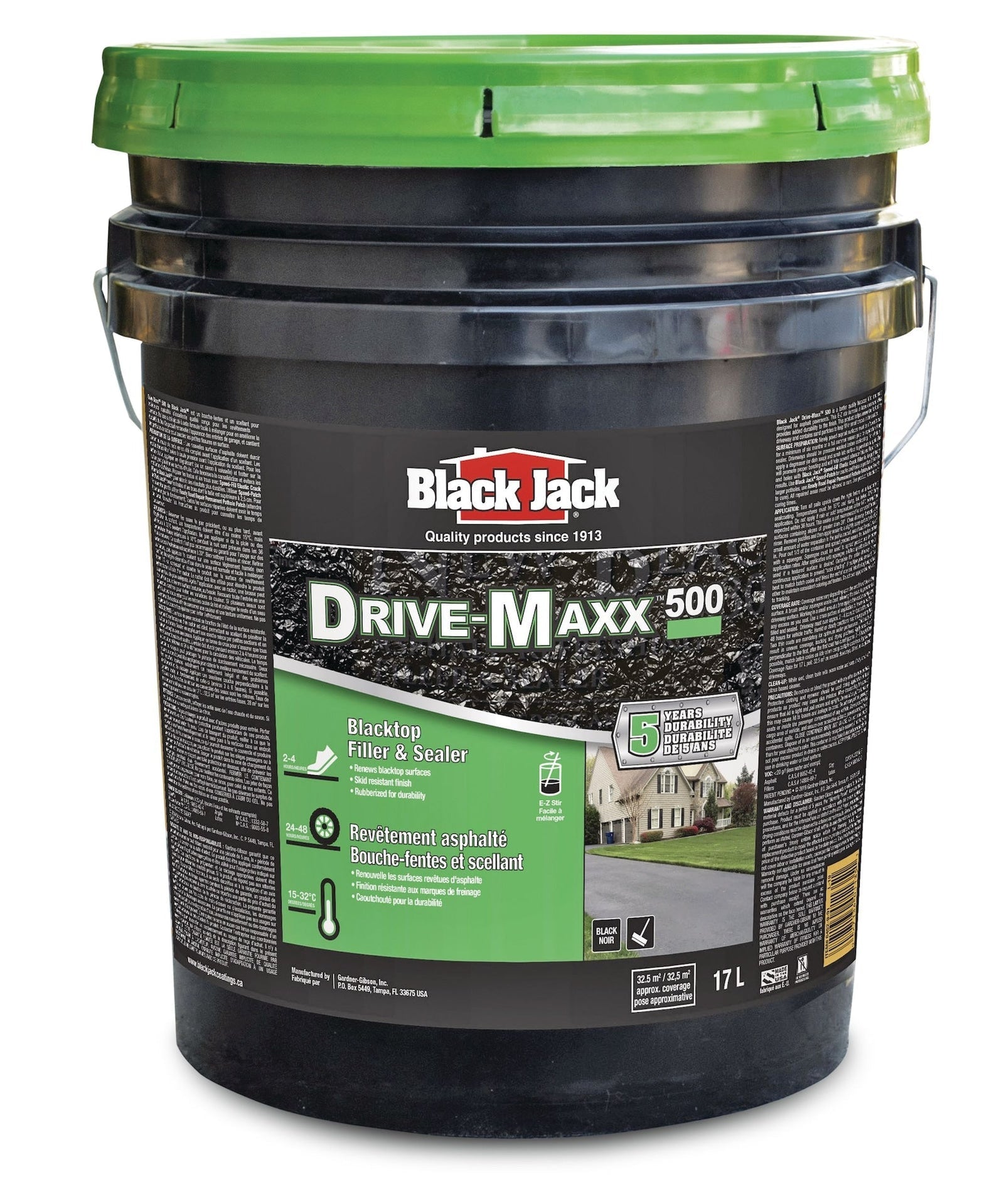 Black Jack Drive-Maxx 500 5-Year Asphalt Driveway Filler & Sealer, 32.5 sq. m Coverage, 17-L V7K8 - product image 1