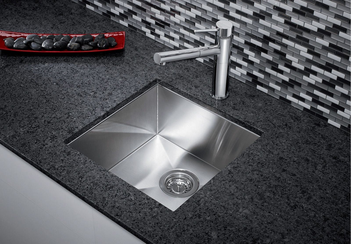Quatrus R0 17-in Stainless Steel Undermount Bar Sink B9F0 - product image 2