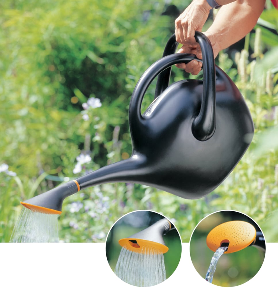 Easypour 2-in-1 Spout Watering Can with Dual Handle, 9.8-L, (2.6 US gal) Black V2F4 - product image 4