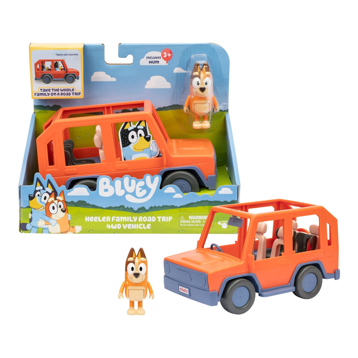 Heeler Family Road Trip 4WD Vehicle Playset with Mum Figure T7Y9 - product image 1