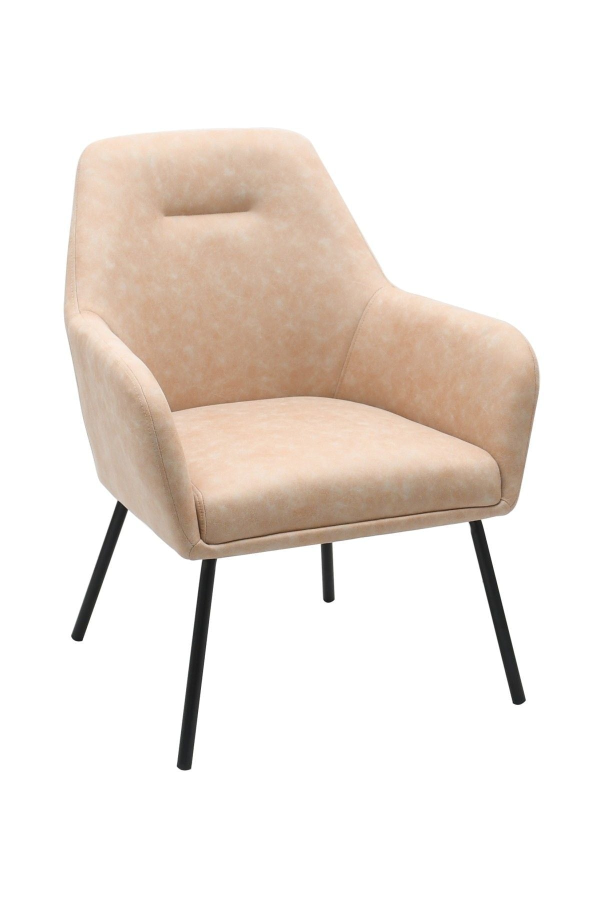 Arya Vintage Beige Tufted Fabric Upholstered Dining Chair C2V0 - product image 2