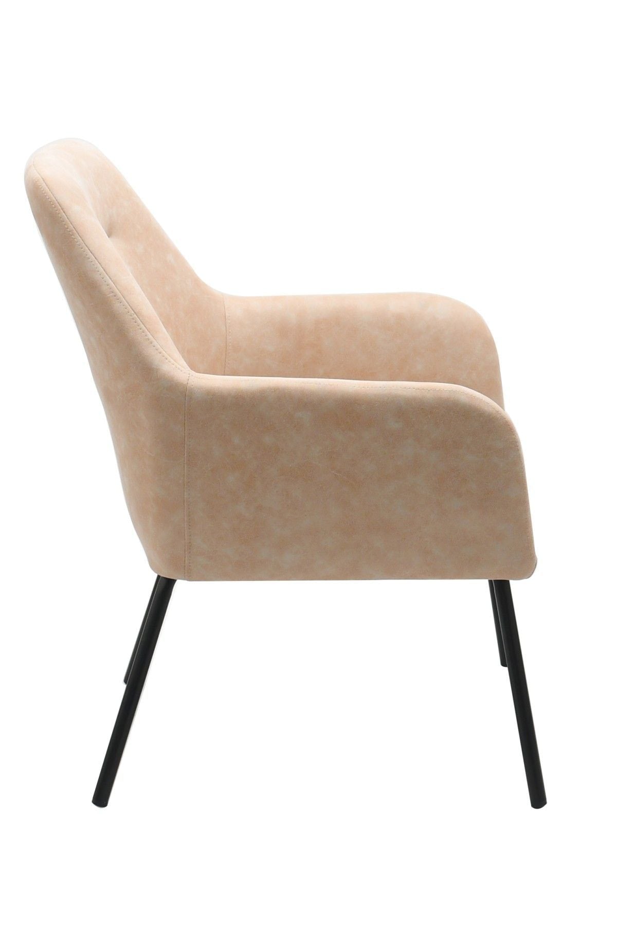 Arya Vintage Beige Tufted Fabric Upholstered Dining Chair C2V0 - product image 3