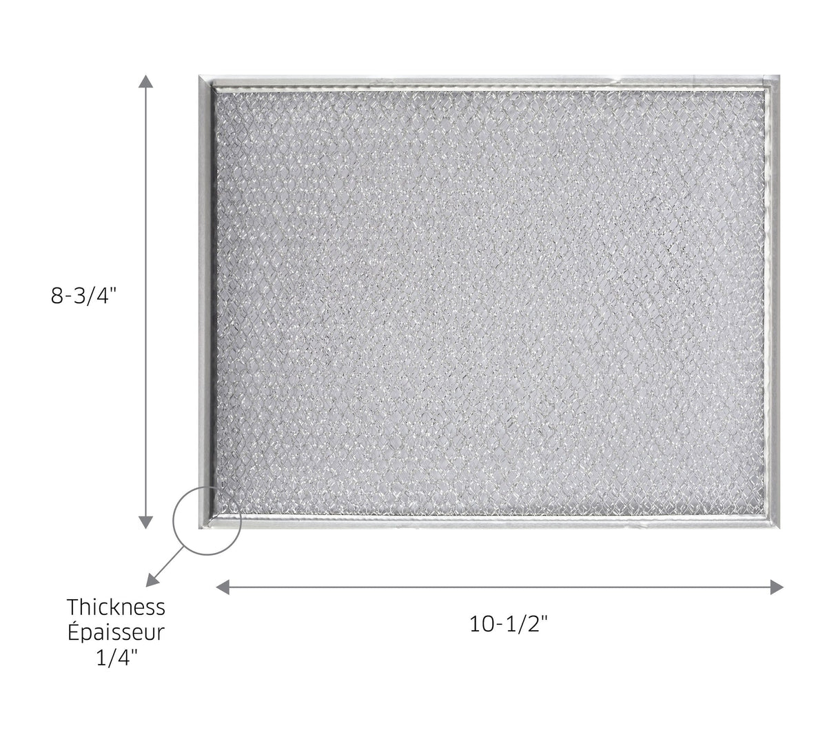 BP29 Aluminum Grease Replacement Filter for BU2, BU3 & NuTone NU Series Range Hoods M0A3 - product image 2