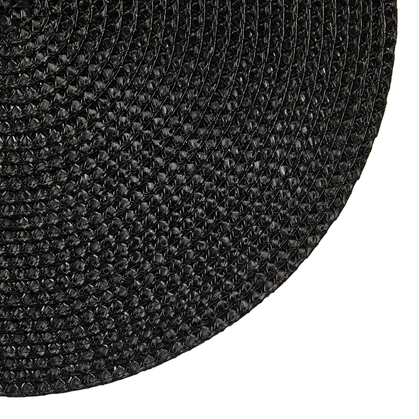 Braided Round Placemats, Black, 15-in Diameter, 4-pk G2T5 - product image 3
