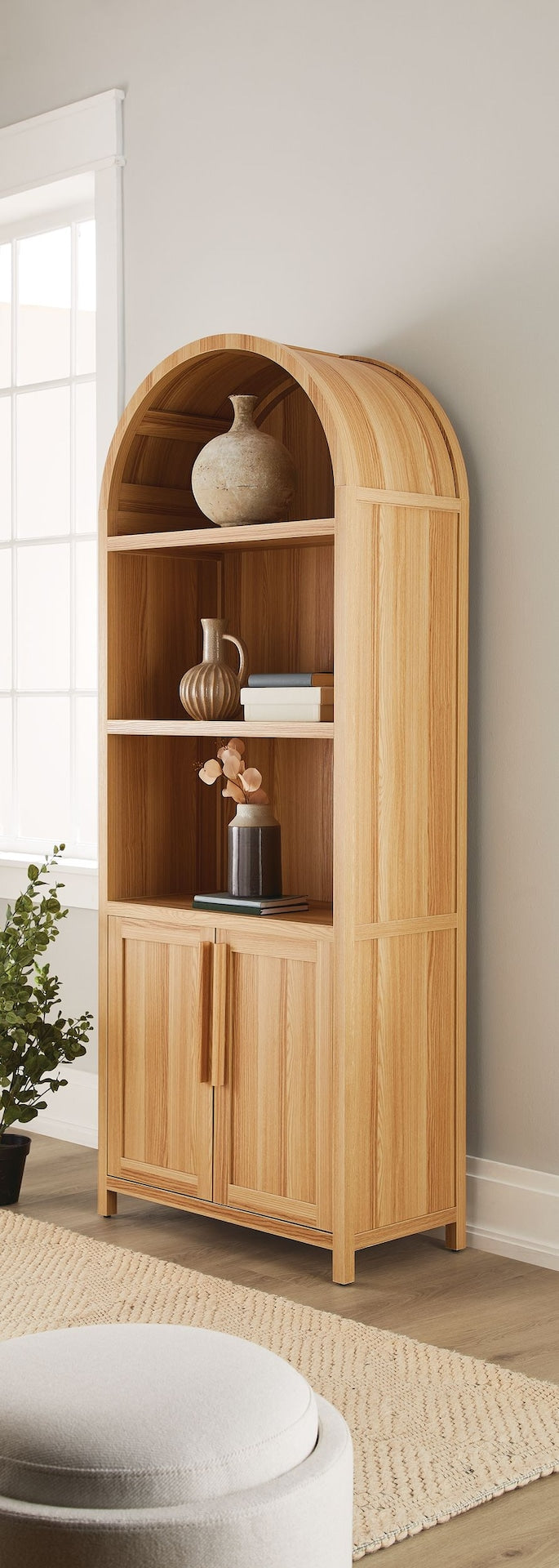 Stratford Arched Bookcase, Oak E0L4 - product image 4