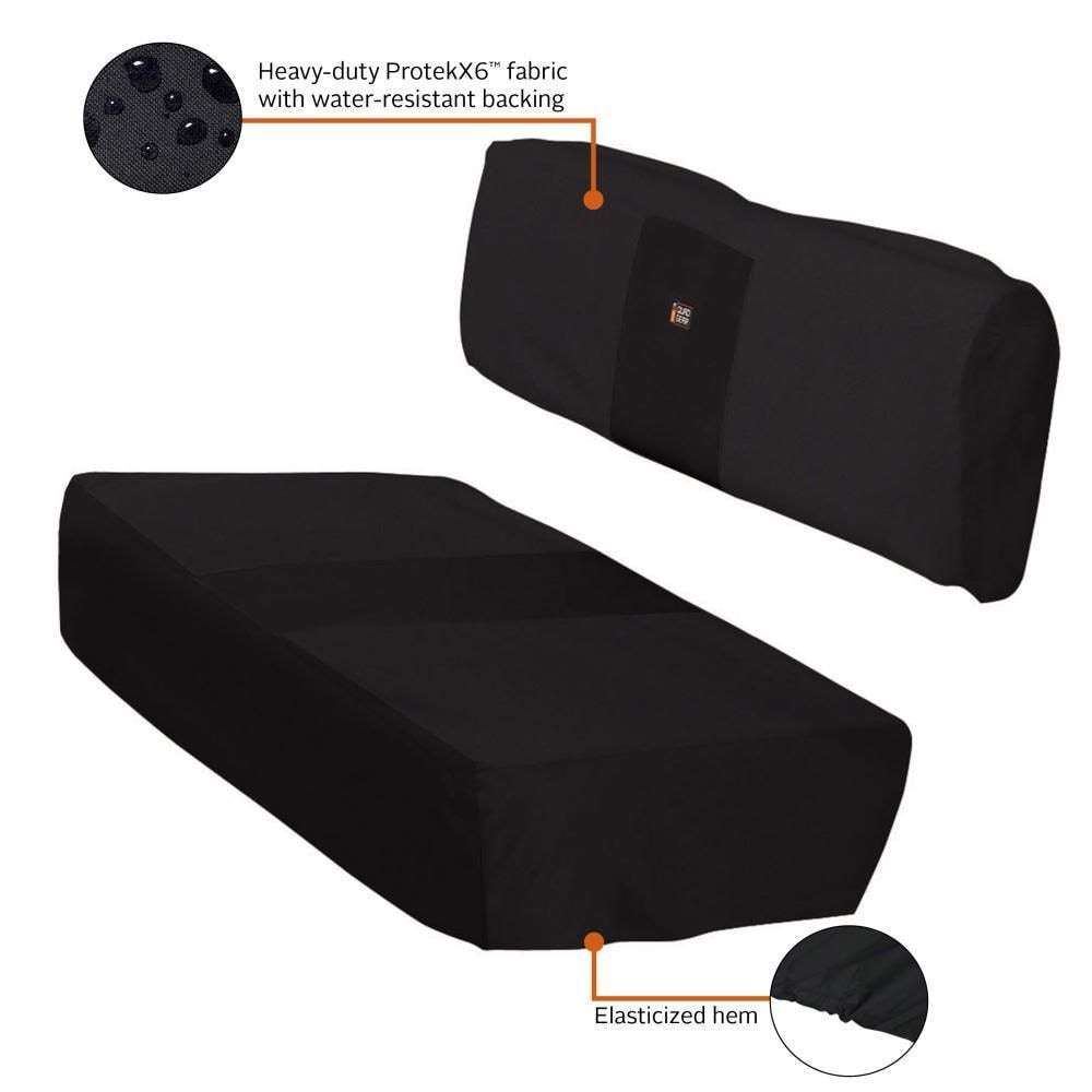 Classic Accessories QuadGear UTV Bench Seat Cover, Fits Kawasaki Mule (2015 Models & Older), Black I3E8 - product image 3
