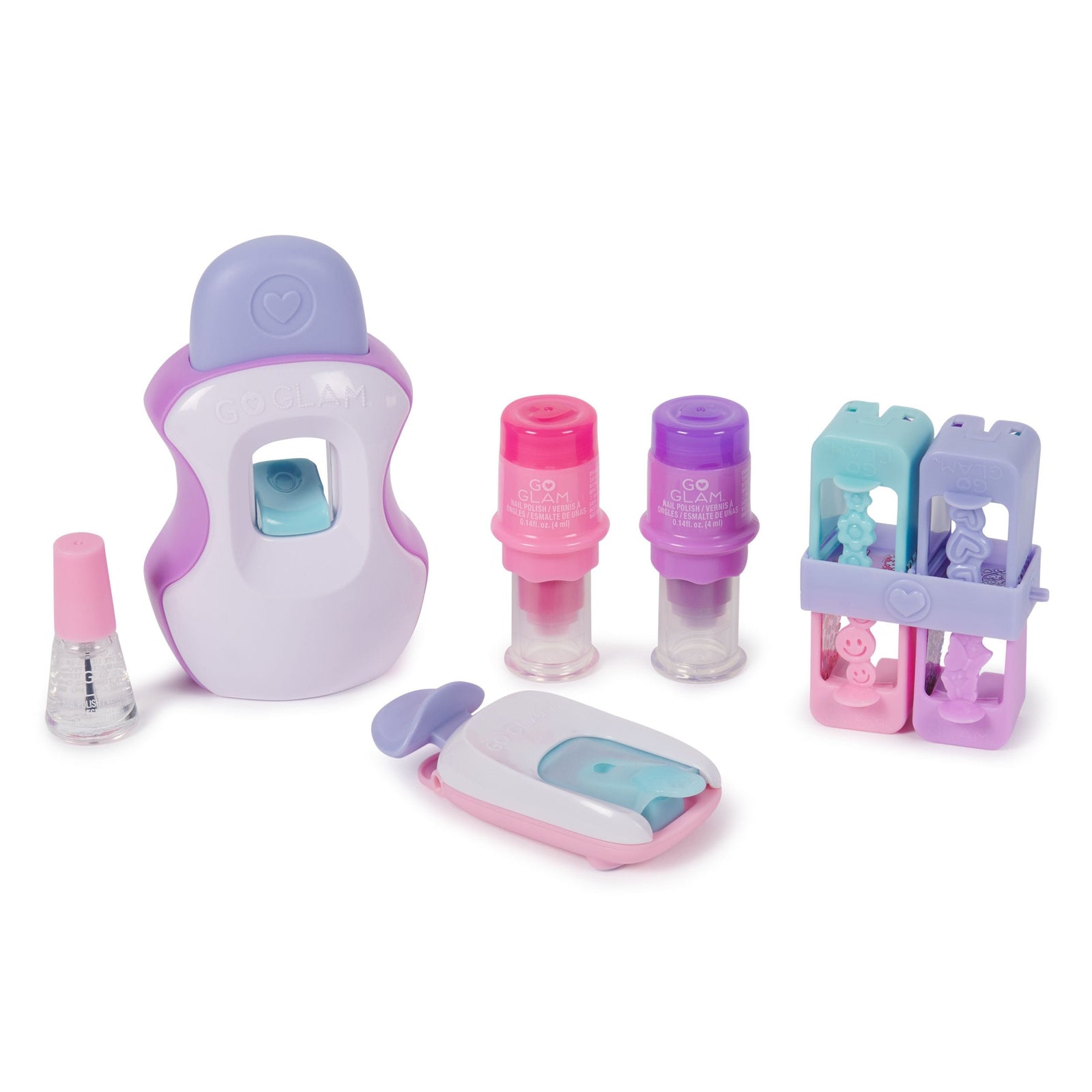 Maker, GO GLAM Studio Nail Kit, Style 200 Nails, 4 Designs, 2 Polish Applicators & Mask, Ages 7+ M0G0 - product image 2