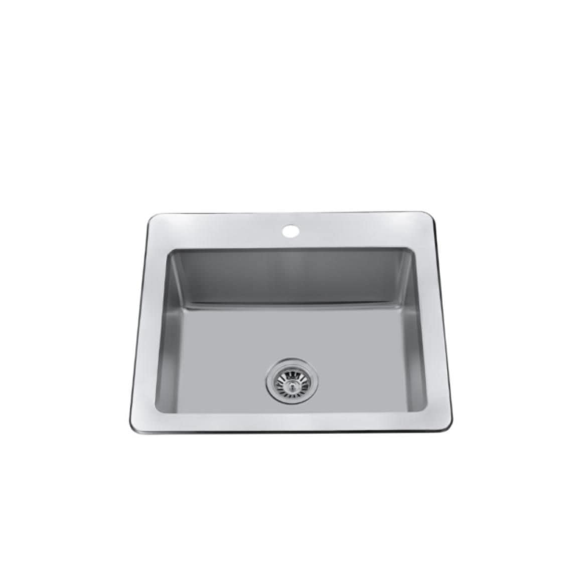 25-in Brushed Satin Stainless Steel Drop-in Sink Q0M8 - product image 1