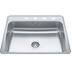 Drop-In Single 4-Hole Stainless Steel Sink, 22x25-in V0I3 - product image 2