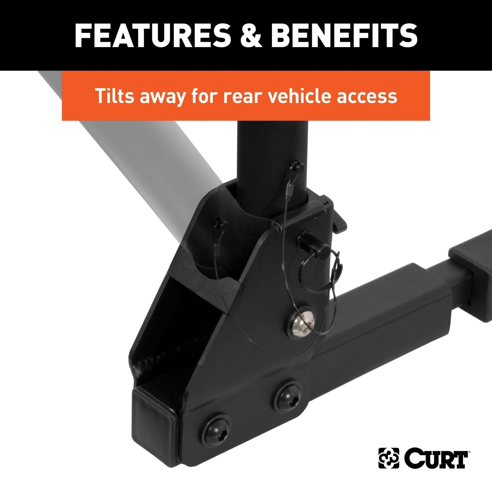 18021 Hitch Mounted Bike Rack, Fits 1-1/4" and 2" Receiver, 2 Bikes T7W4 - product image 7