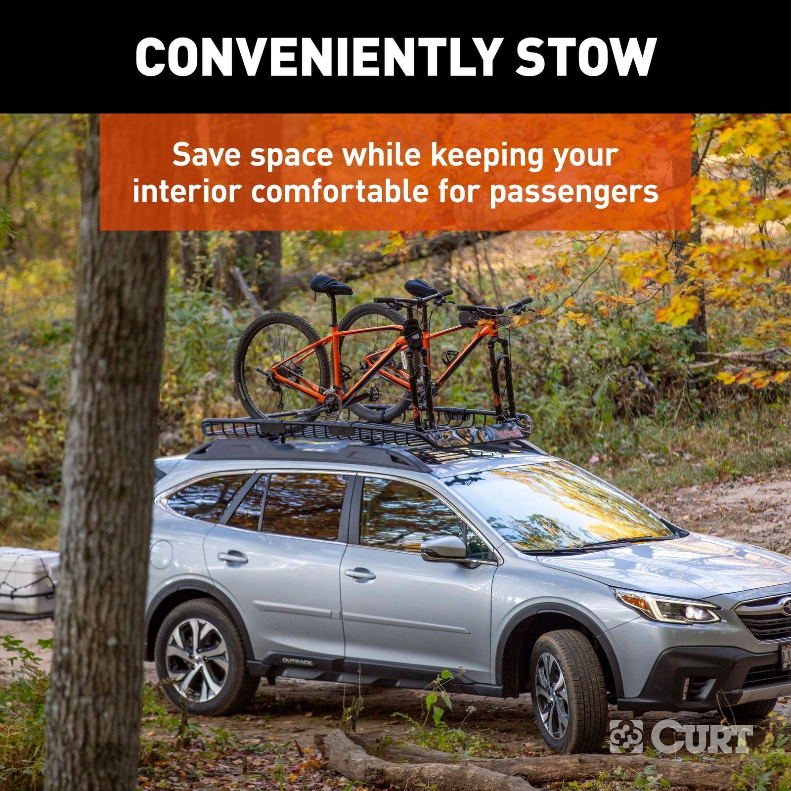18124 Steel Roof Rack Cargo Basket/Carrier Extension, Black, 6-sq.ft W5P8 - product image 6