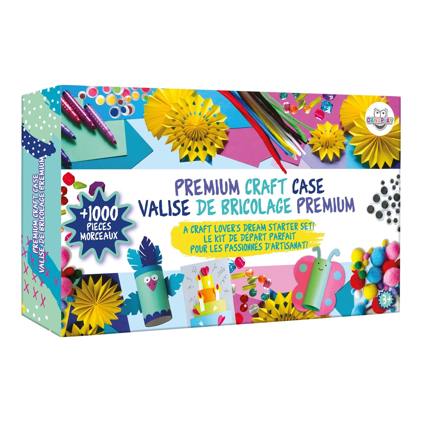 Premium Craft Case, A Craft Lover's Dream Starter Set with 1000+ Pieces P6Z9 - product image 1