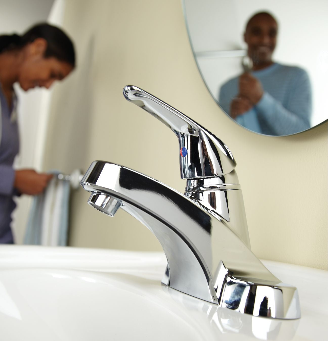 Renovate Single Handle Bathroom Sink Faucet, 4-in Centerset, Chrome S7E2 - product image 6