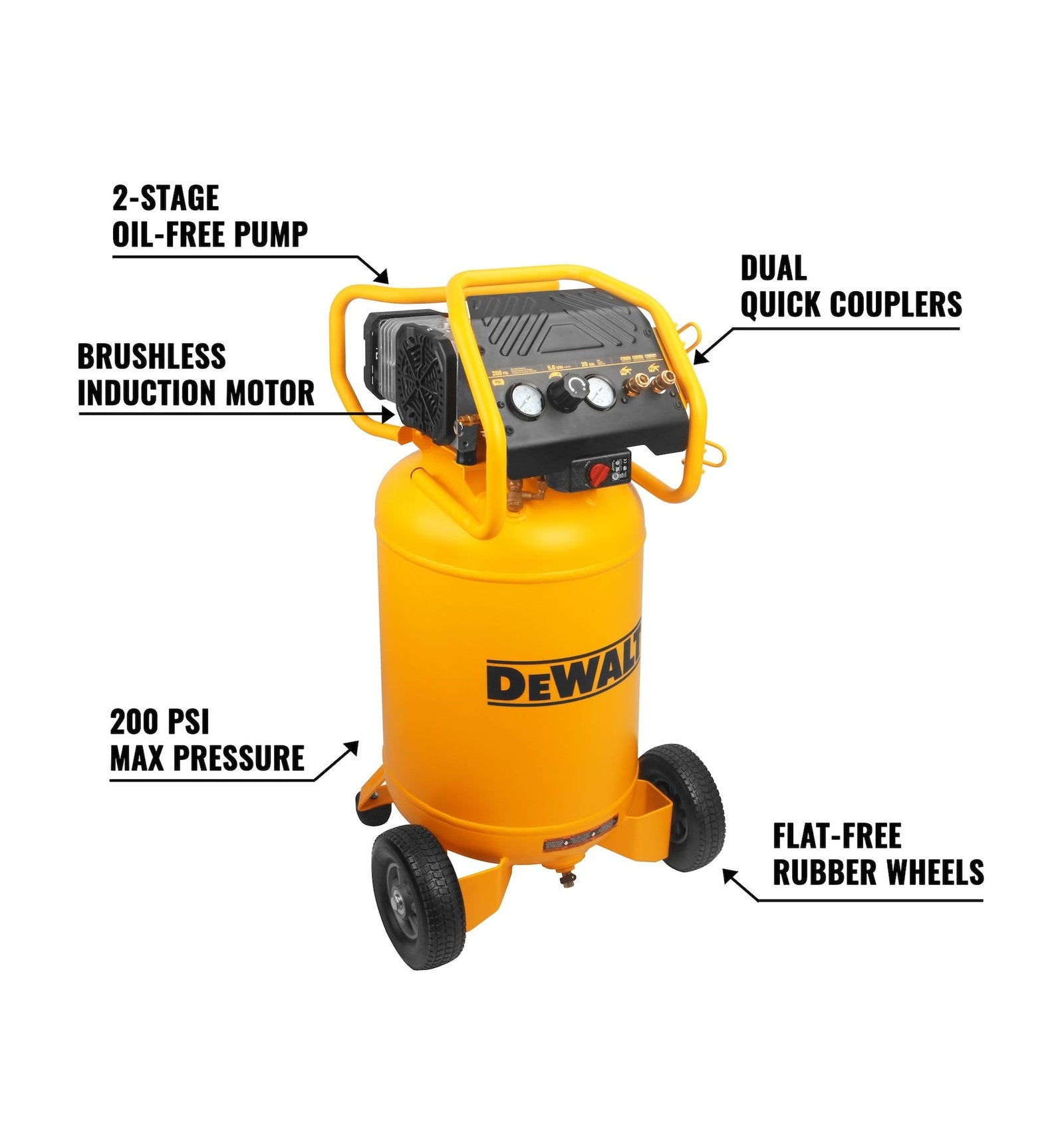 20-Gallon 2-Stage XTREME Quiet Oil-Free Compressor, 200 PSI I4Y3 - product image 2