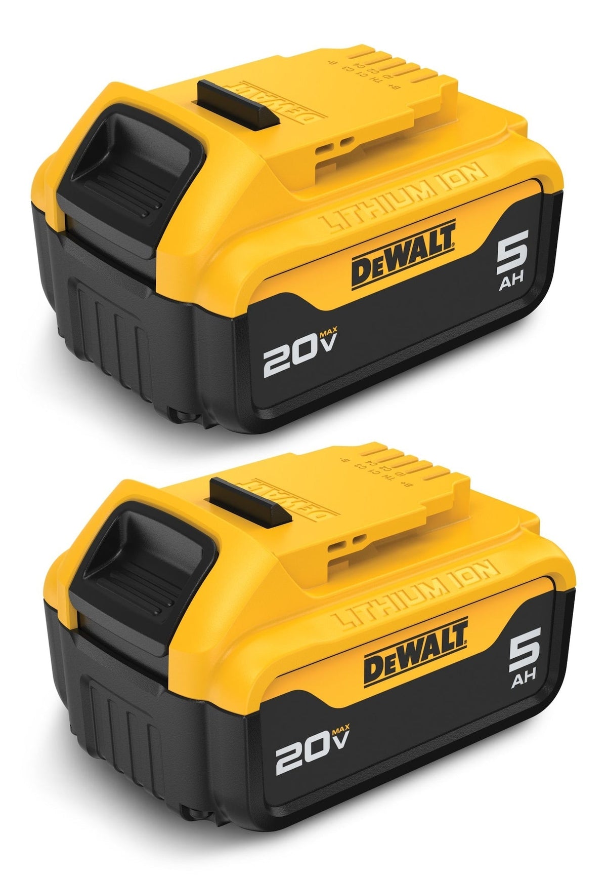 DCB205-2 20V MAX Lithium-Ion 5.0Ah Battery Pack with LED Fuel Gauge, 2-pk I8N6 - product image 1