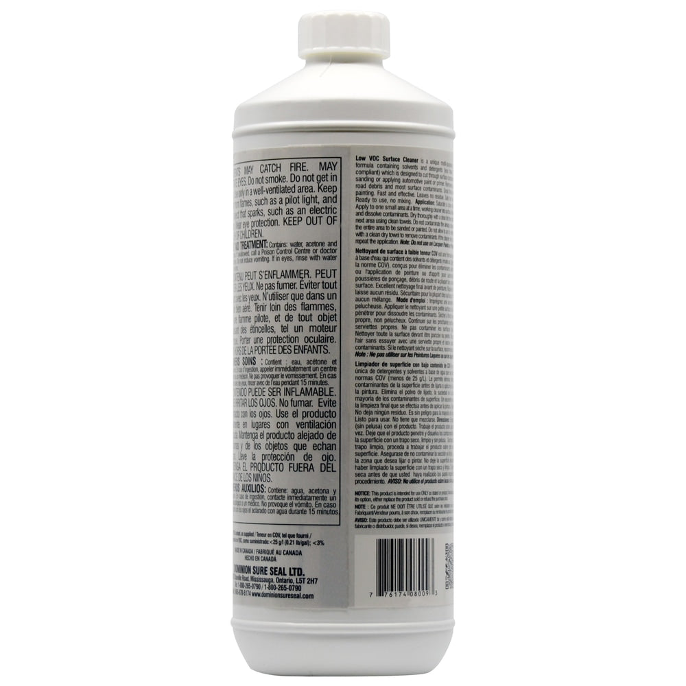 Sure Seal Low VOC Wax & Grease Remover, 946-ml N1L1 - product image 2