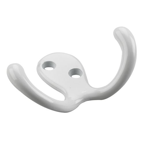 Double Wardrobe Hook, White, 4pk Q6H8 - product image 1